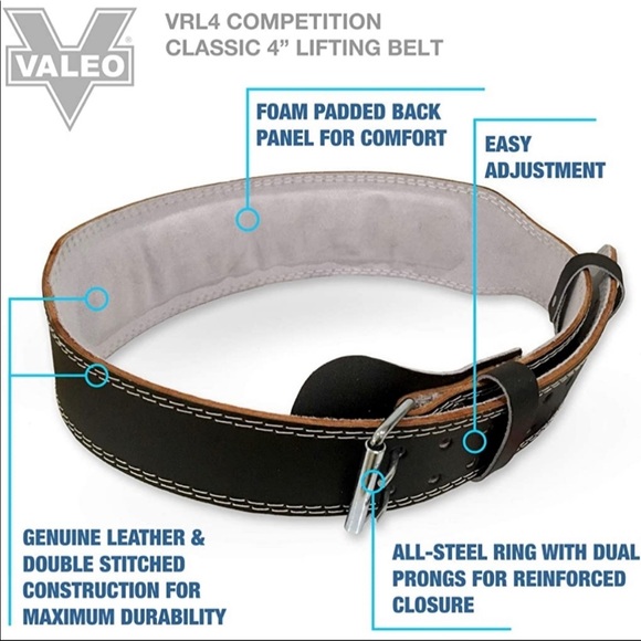 • Valeo • Leather and Suede Weightlifting Belt - Picture 6 of 7